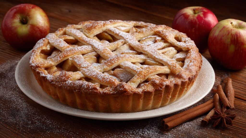 Torta di mele con cannella semplice e soffice