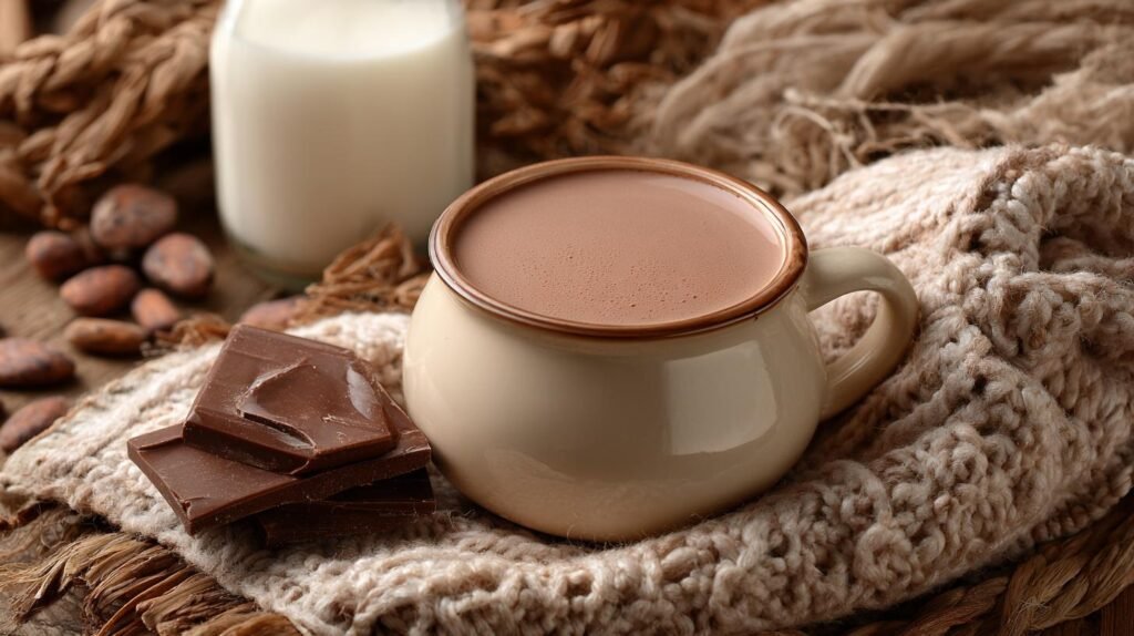 Crema dolce al cacao con latte pronta