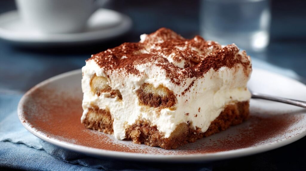 Tiramisù con crema di ricotta soffice e delicato