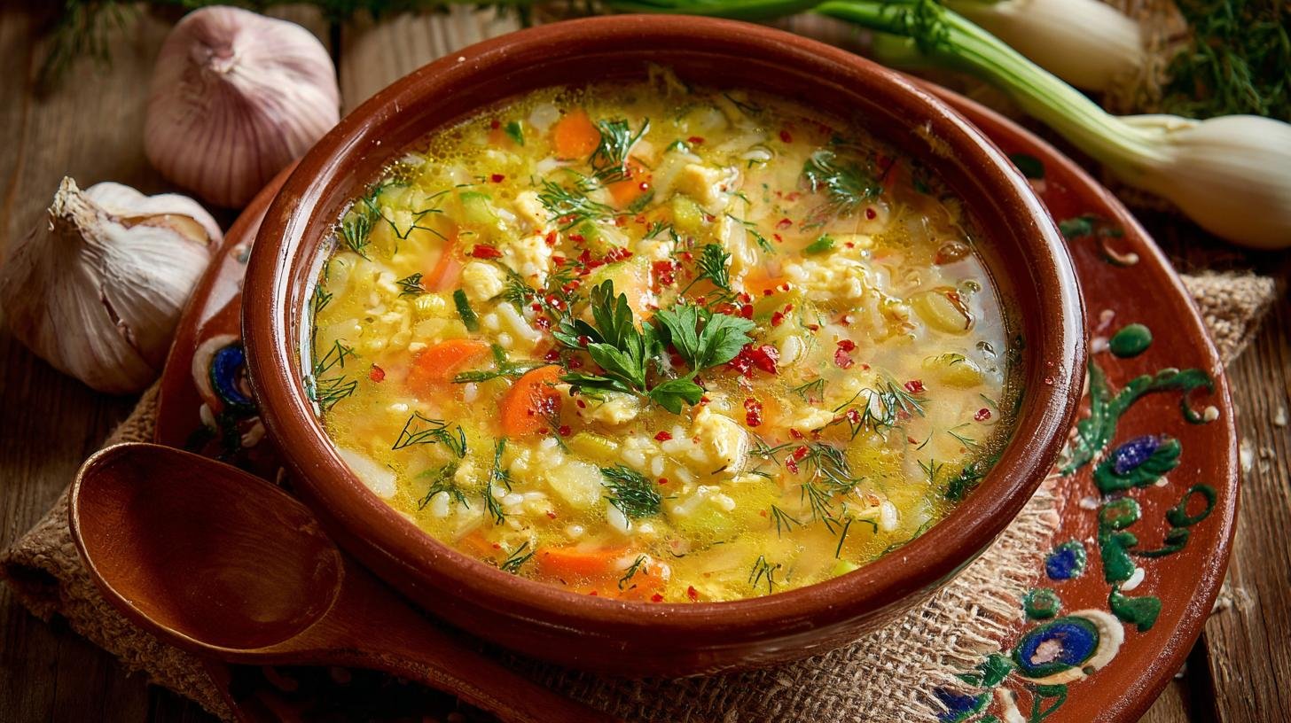 Minestra di riso con verdure leggera per ogni giorno