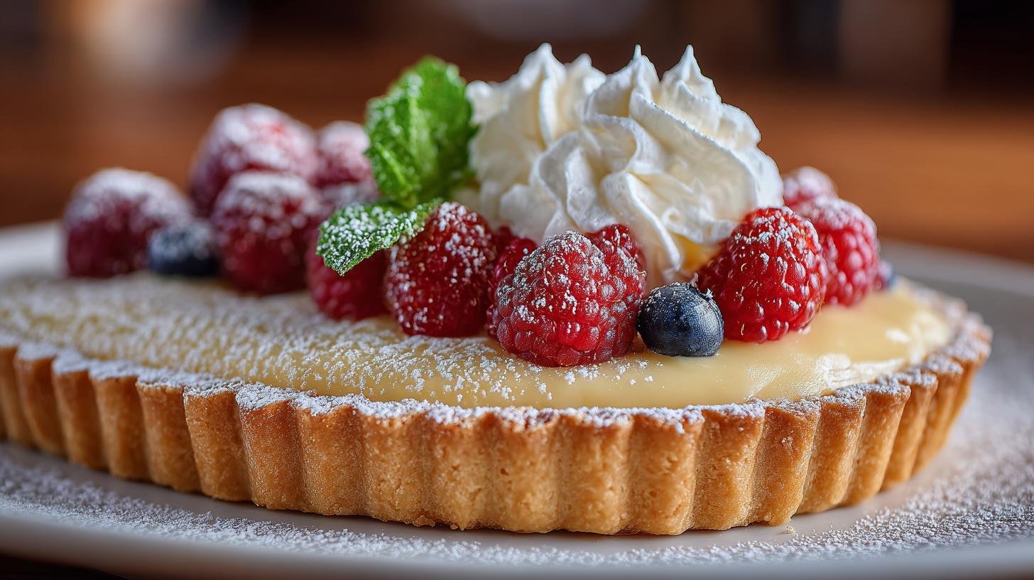 Crostata alla vaniglia con crema fatta in casa