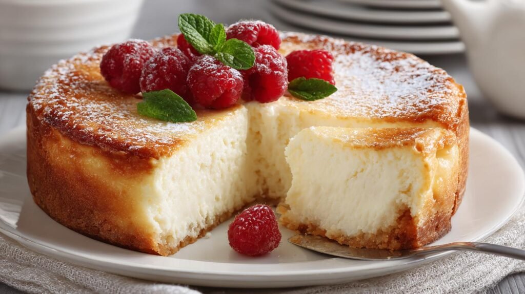 Cheesecake classica con ricotta e vaniglia semplice