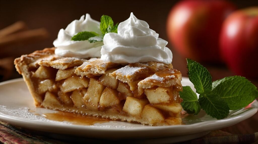 Torta alle mele con crema dolce profumata