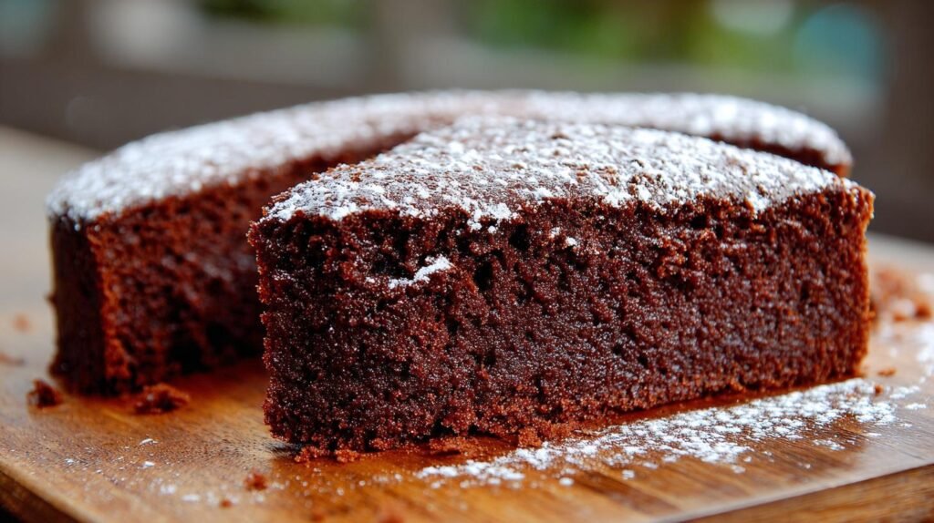 Torta al cacao semplice che resta umida dentro