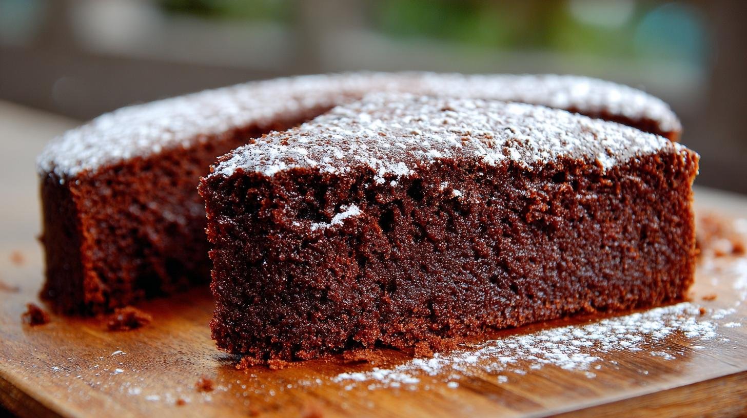 Torta al cacao semplice che resta umida dentro