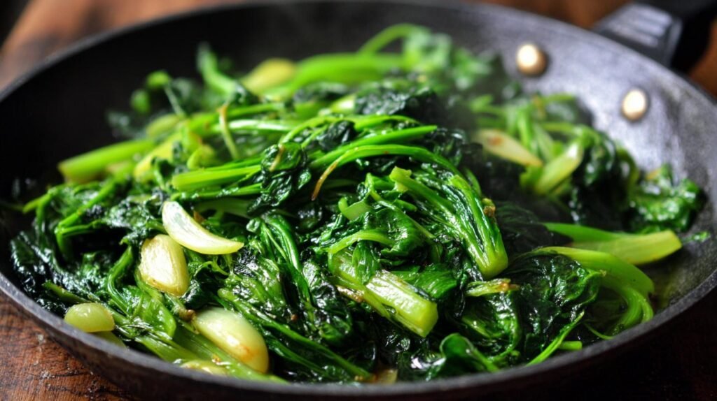 Verdure saltate con aglio veloci in padella