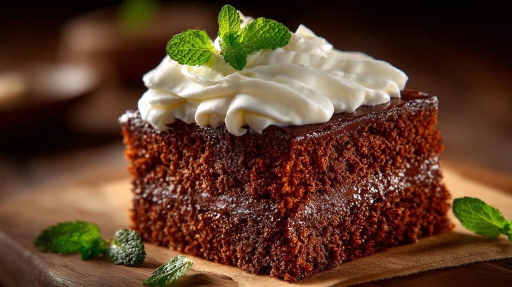 Torta al cioccolato con panna morbida per merenda