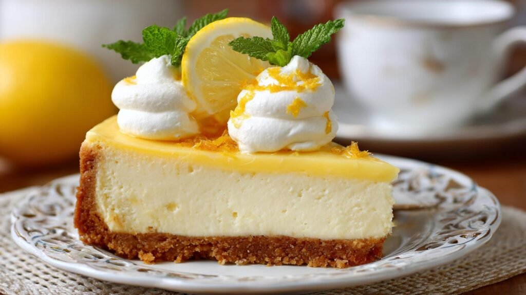 Cheesecake al limone con mascarpone fresca e cremosa