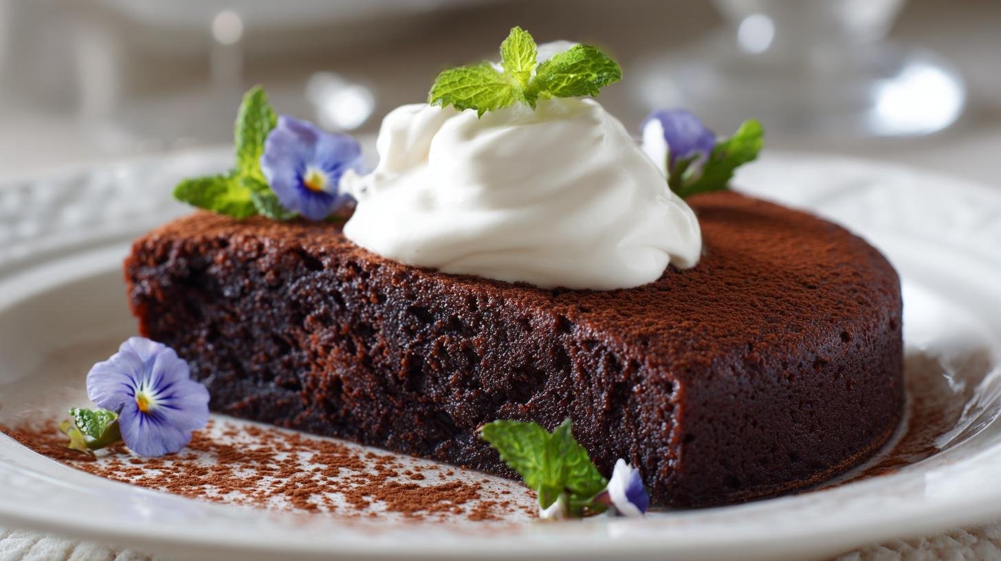 Torta al cacao con yogurt soffice che resta umida