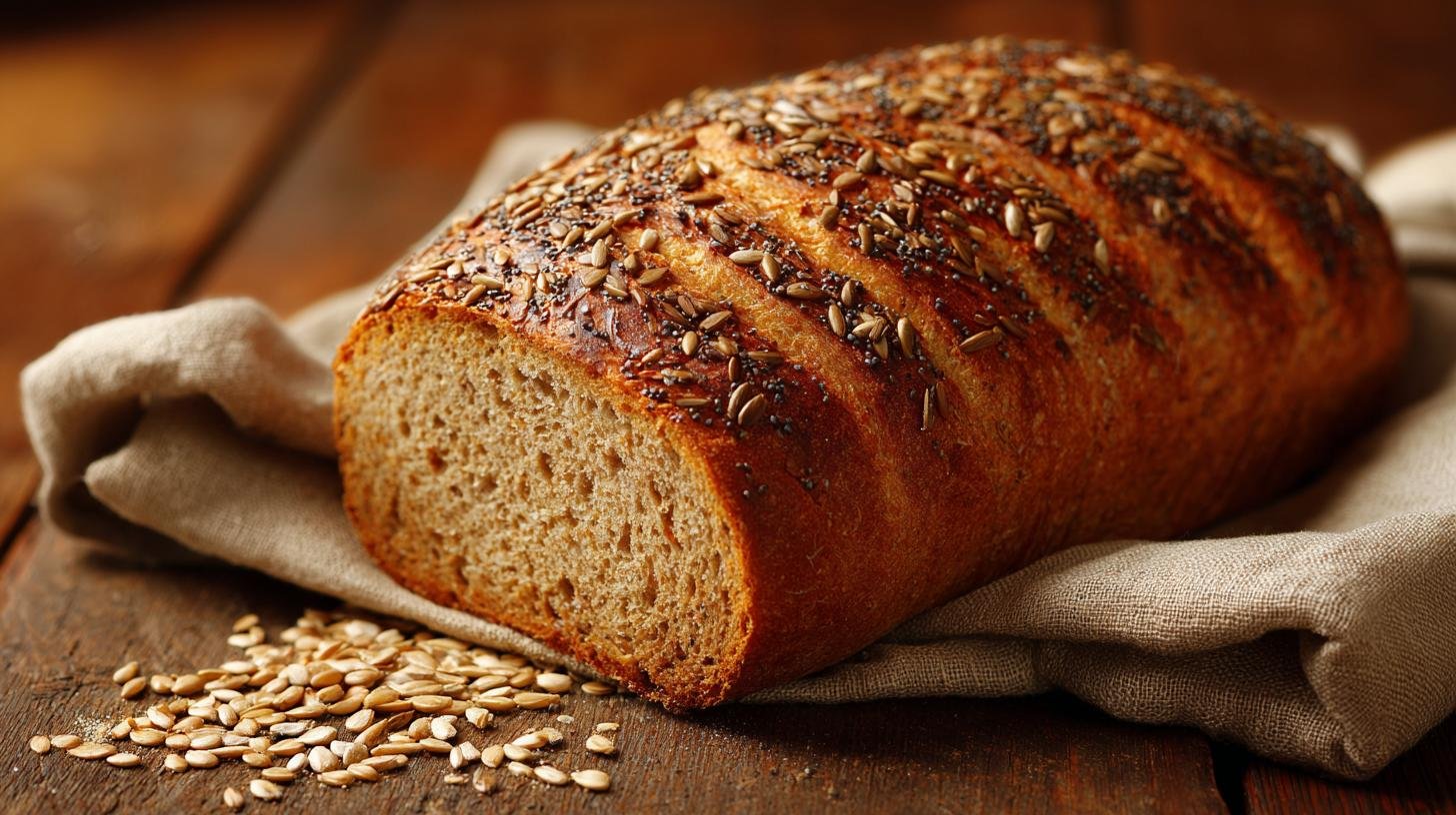 Pane integrale con semi ricco e soffice